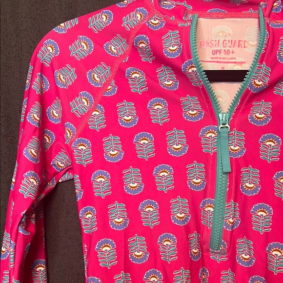Practically new J. Crew Pink and Blue Women's Swim Top Rashguard. So pretty! - Picture 4 of 16